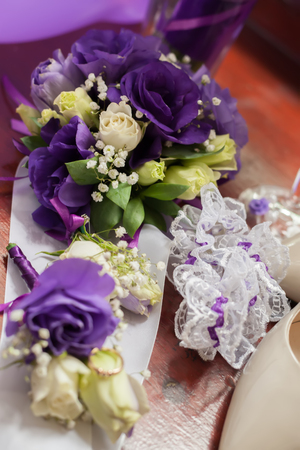 flower, bouquet, love, day, valentine, marriage, background, hymeneal, rings, decoration,の写真素材
