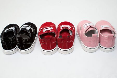baby shoes, announcement, beauty bow copy lightの写真素材