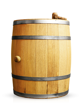 Barrel isolated on whiteの写真素材