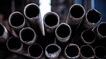 Steel pipeの写真素材