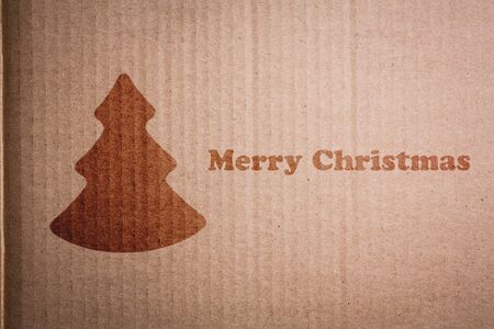 Christmas background with Christmas tree, illustration.の写真素材
