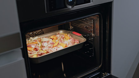 A Delicious and Satisfying HomeCooked Meal is Baking in a Modern, HighQuality Oven