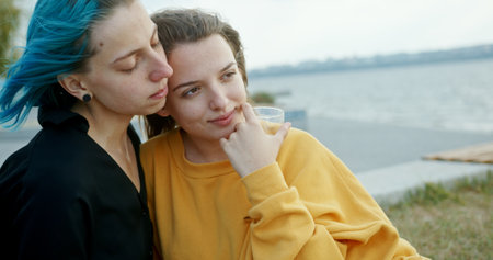 Cherished Intimate Moments by the Tranquil Water A Profound Couples Connection