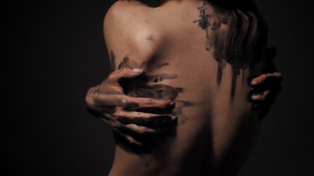 Veiled Revelations: An Intimate Portrait of Artistic Expression and Solitude