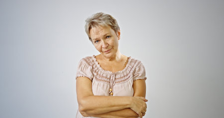 A Woman with Short Hair who has a Warm Smile
