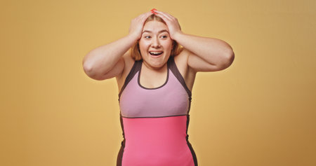 An Excited Fitness Enthusiast is Celebrating a Significant Workout Achievement with Joy