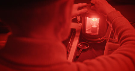 Illuminating Moments The Artistic and Detailed Preparation of Lanterns in Low Light Conditions