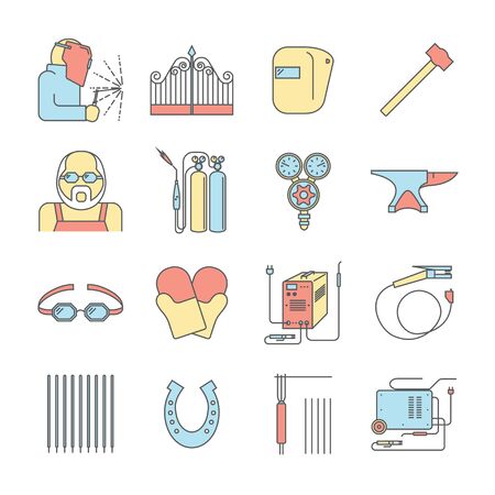 Welder iconの写真素材