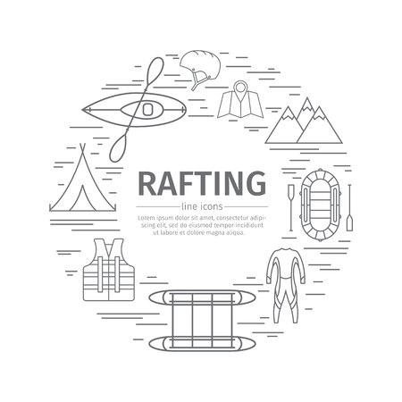 Rafting web bannerの写真素材