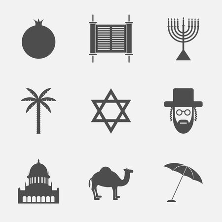 Israel travel.  Vector illustration.のイラスト素材