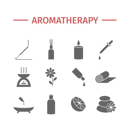 Essential Oil icon. Aromatherapy oils set. Vectorのイラスト素材