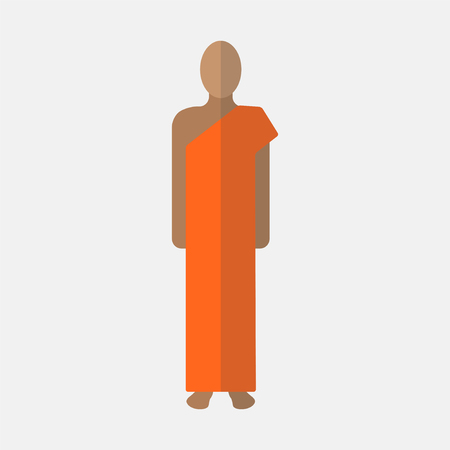 Buddhist monkのイラスト素材