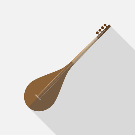 Saz flat icon.のイラスト素材