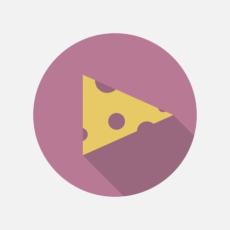 Cheese flat icon.のイラスト素材