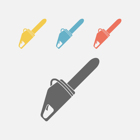 Chainsaw icon set.のイラスト素材