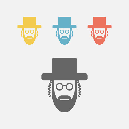 Orthodox jew iconのイラスト素材