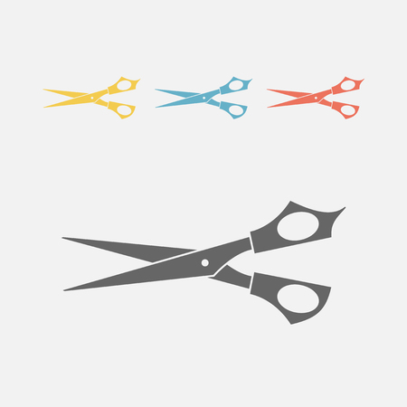 Scissors. Vector icon isolatedのイラスト素材