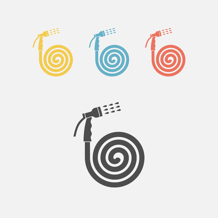 Garden hose icon. Vector illustration.のイラスト素材