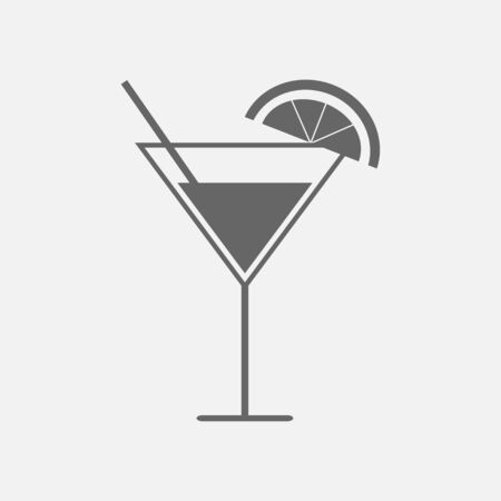 Cocktail icon. Vector illustrationの写真素材