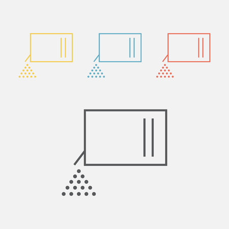 Washing powder line iconのイラスト素材