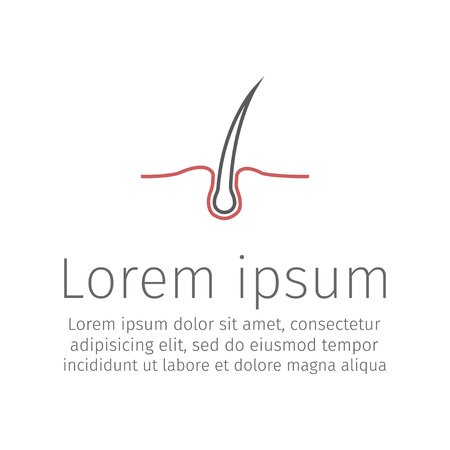 Hair. Vector icon for web graphic.のイラスト素材