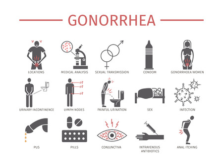 GMO. Genetically modified organism. Flat icons set. Vector signsのイラスト素材