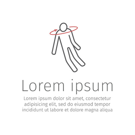 Fainting line icon. Vector illustration.のイラスト素材
