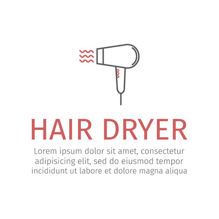 Hair dryerのイラスト素材