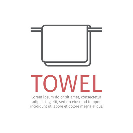 Towel sign. Vector icon for web graphic.のイラスト素材