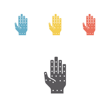 Acupressure icon. Vector illustration.のイラスト素材