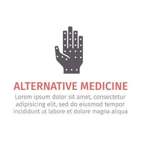 Acupressure icon. Vector illustration.のイラスト素材