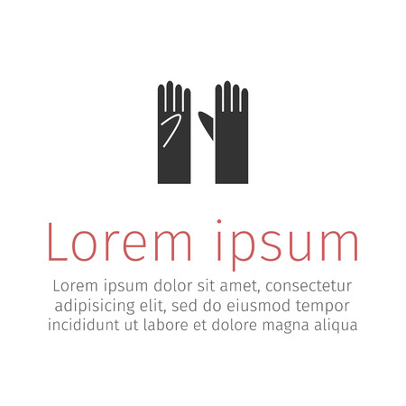 Gloves icon. Vector illustration.のイラスト素材