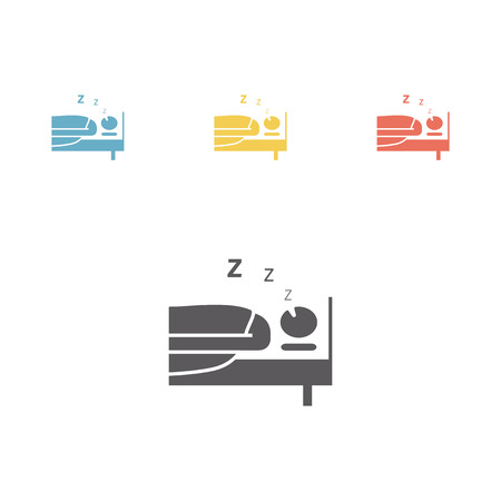 Snoring man. Vector illustration.のイラスト素材