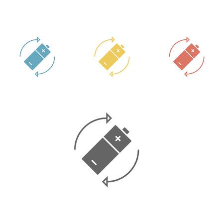 Battery icon. Vector illustrationのイラスト素材