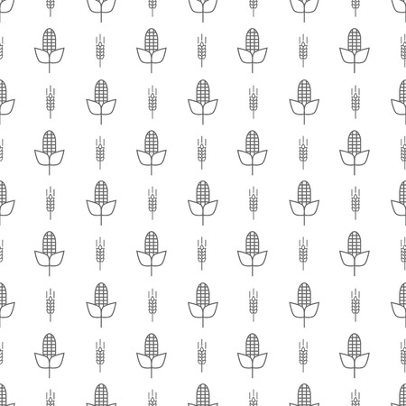 Corn seamless patternのイラスト素材