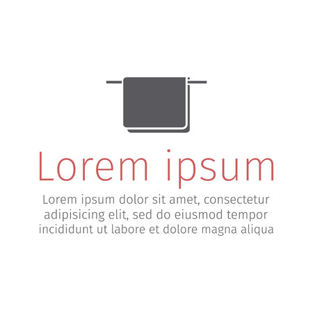 Towel. Vector icon for web graphic.のイラスト素材