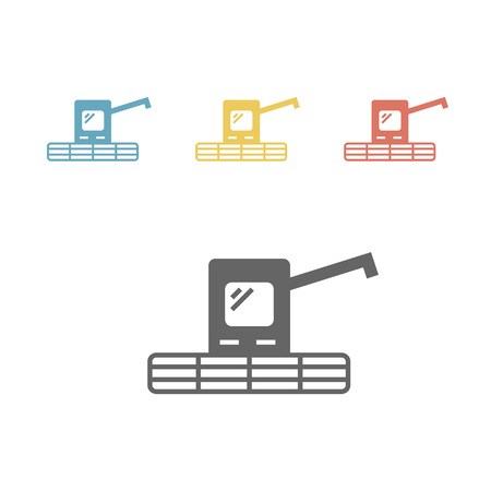 Combine harvester icon.の写真素材