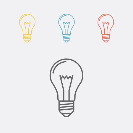 Light lamp sign icon.のイラスト素材