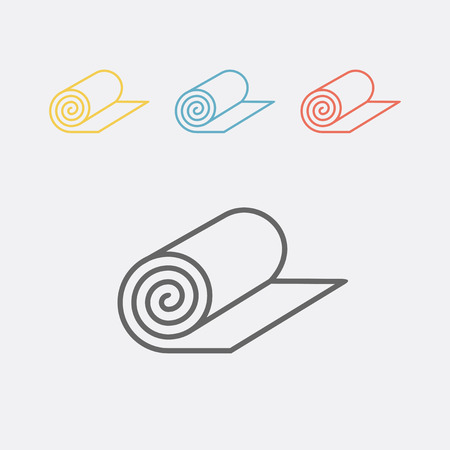 Mat for fitness. Yoga Mat iconの写真素材