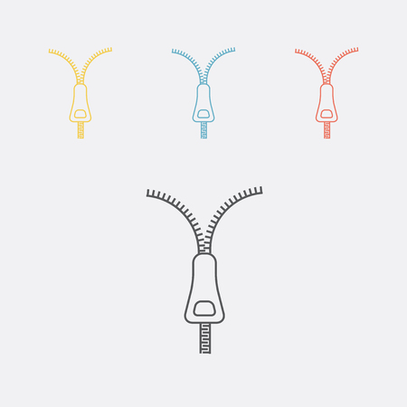 Zipper line iconの写真素材