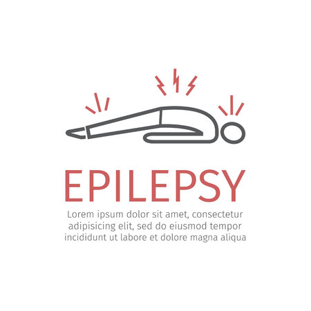 Epilepsy attack iconのイラスト素材