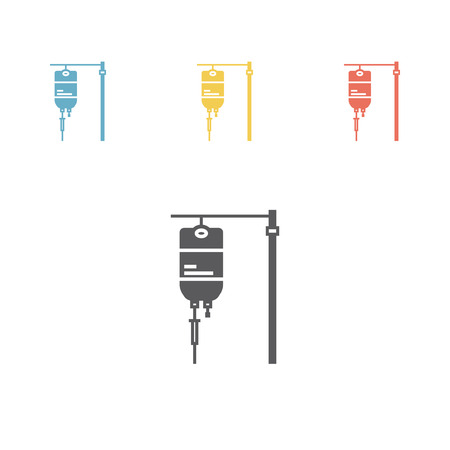 Saline symbol icon, Intravenous therapy for web graphics.のイラスト素材