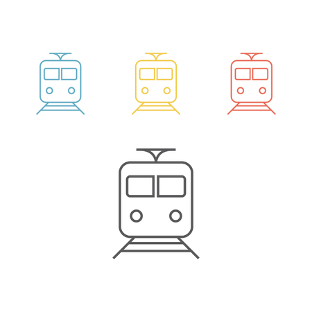 Train line icon. Vector illustrationのイラスト素材