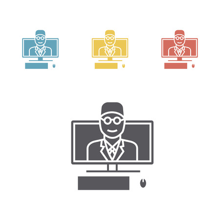 Online medical consultation and support. Online doctor. Vector illustrationのイラスト素材