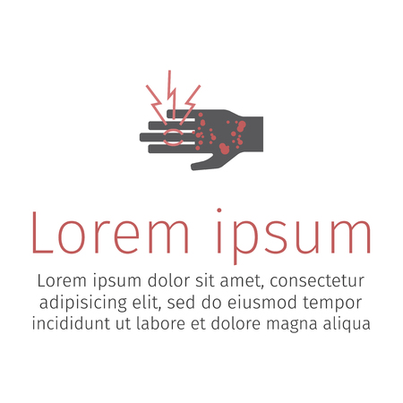 Psoriasis icon. Vector icon for web graphic.のイラスト素材