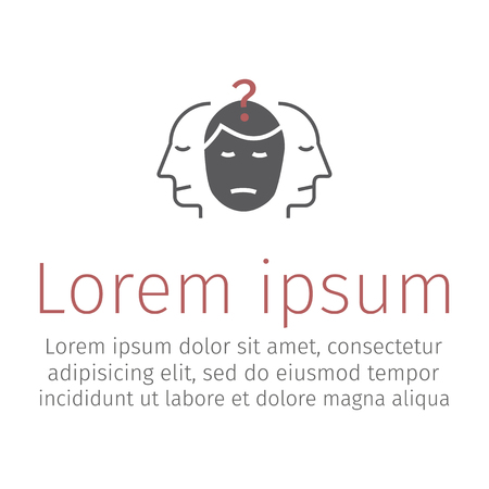 split personality Vector signs for web graphicsのイラスト素材