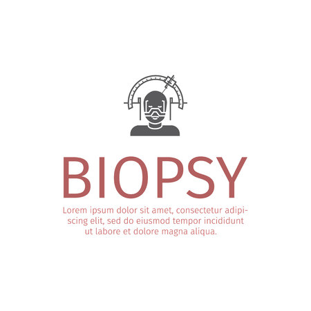 Brain Biopsy icon. Vector sign for web graphic.のイラスト素材