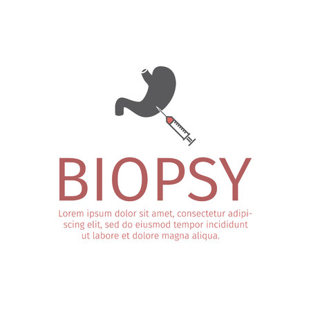 Stomach Biopsy icon. Vector sign for web graphic.のイラスト素材
