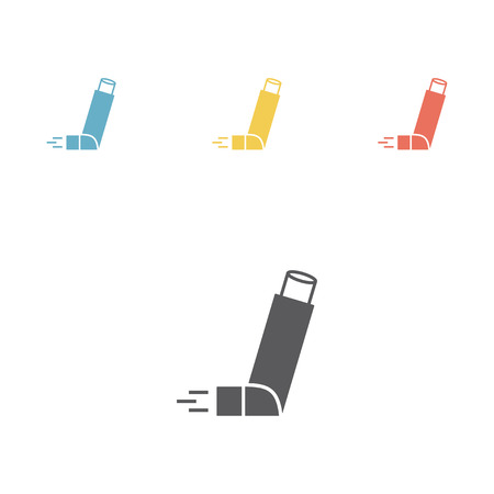 Inhaler for asthma icon. Vector illustration signのイラスト素材