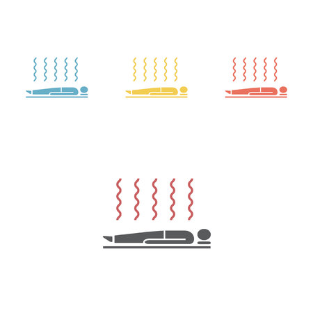 Sauna flat icon.. Vector sign for web graphicのイラスト素材